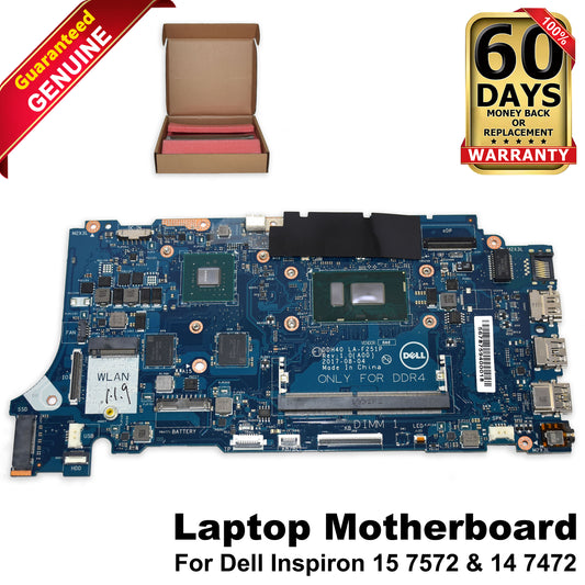 Dell Inspiron 7572 7472 i5-8250U 1.6GHz Nvidia MX150 Motherboard DVY4W LA-F251P
