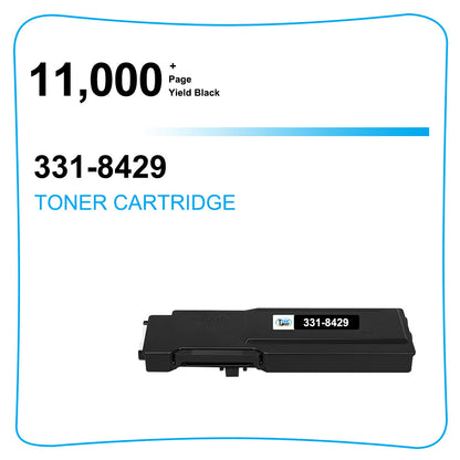 2 PACK C3760 Toner Cartridge Black for Dell C3760dn C3760n C3760dnf C3765dnf MF