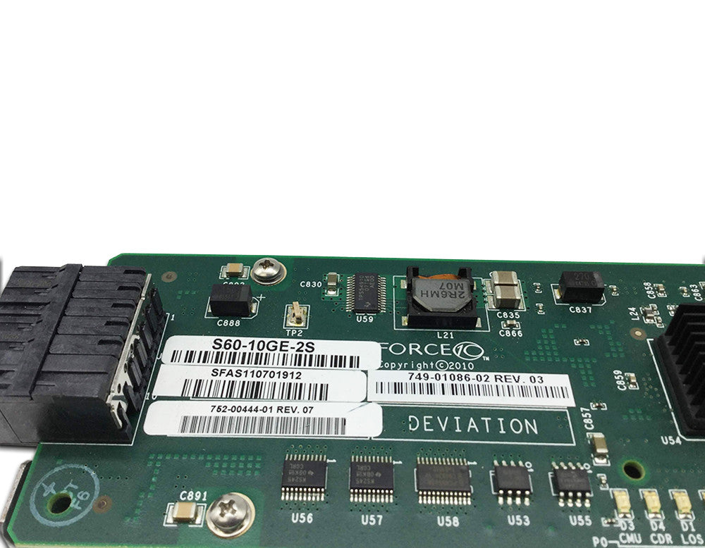 DELL S60-10GE-2S FORCE10 NETWORKS 2-PORT 10G SFP+ OPTICAL MODULE HY17J