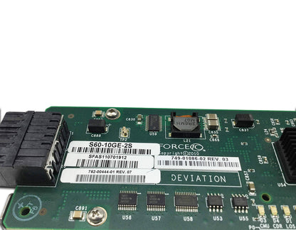 DELL S60-10GE-2S FORCE10 NETWORKS 2-PORT 10G SFP+ OPTICAL MODULE HY17J