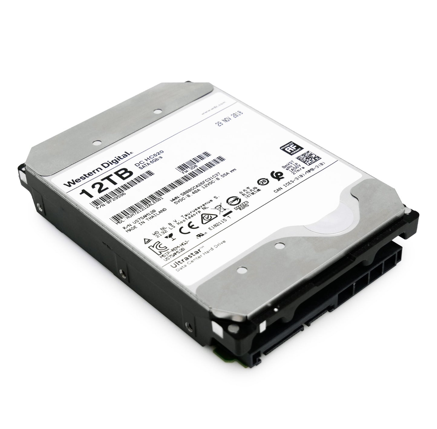 WD HGST Ultrastar HC520 12TB 7.2K RPM SATA 3.5" HDD HUH721212ALE601 0F29596