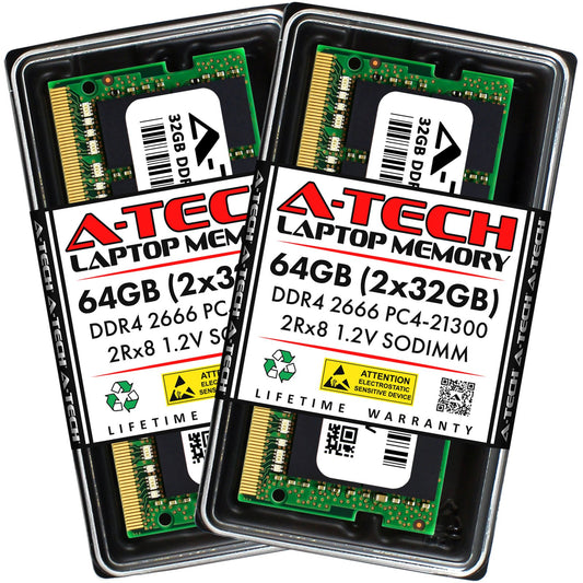 64GB 2x 32GB DDR4-2666 Dell G3 15 3579 G3 17 3779 G5 15 5587 Memory RAM