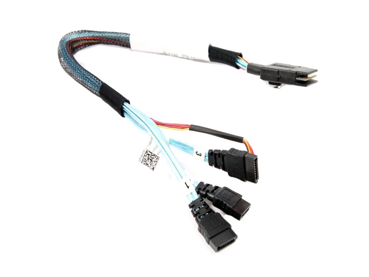 Lot of 2 Dell 3R7FF Midplane to Backplane Cable 3.5" For PowerEdge C6100