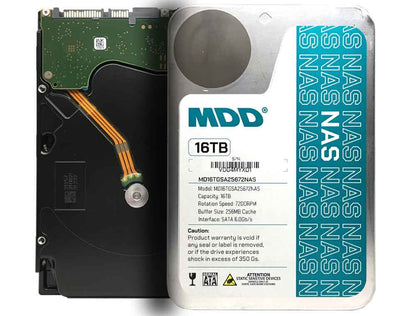 MDD 16TB 7200RPM 256MB Cache SATA 6.0Gb/s 3.5" Internal NAS Network Hard Drive