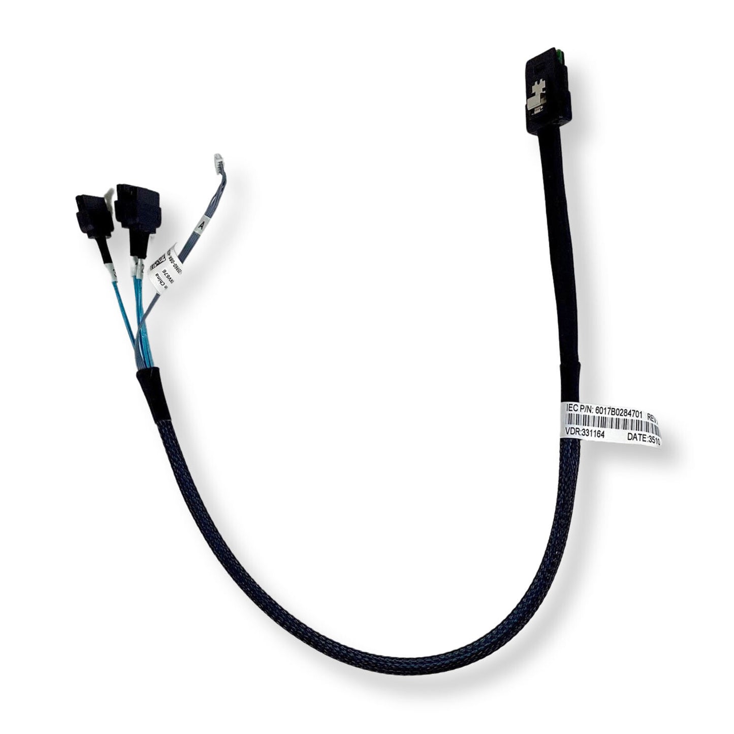 Lot of 2 Dell mini SAS to 3x Straight Sata cable XV676 0XV676 CN-0XV676 (NOT FOR HOME PC)