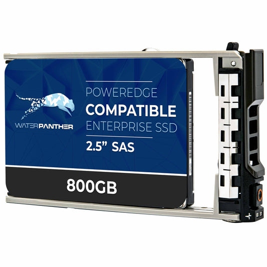 WaterPanther 800GB SAS 12Gb/s 2.5" Enterprise SSD G11 G12 G13 Health 90% - 100% (NOT FOR HOME PC)