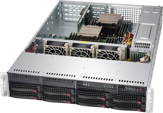 SuperMicro CSE-825TQC-R1K03WB 2U SAS3 WIO Chassis w/ Redundant 1000W PWS (NOT FOR HOME PC)