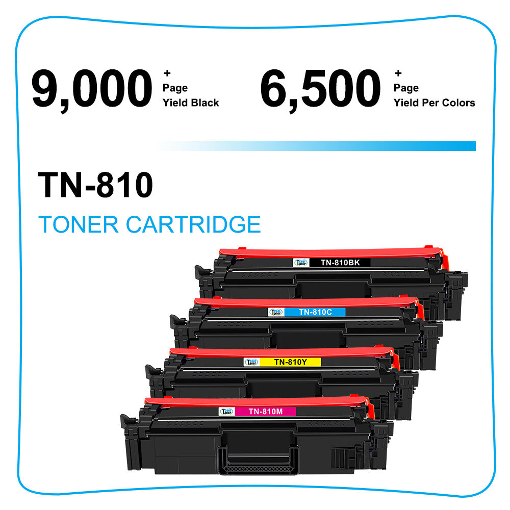 5PK Compatible for Brother TN810 Toner Cartridge MFC L9610CDN L9630CDN L9670CDN