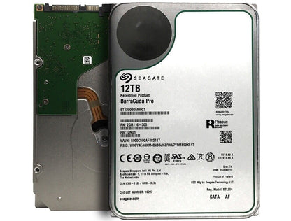 Seagate Barracuda Pro (ST12000DM0007) 12TB SATA 6Gbps 3.5" Internal Hard Drive
