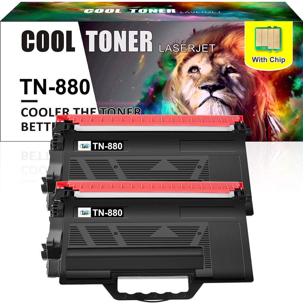 2PK TN880 High Yield Cool Toner Cartridge Fits Brother HL-L6200DW MFC-L5800DW