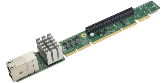 Supermicro AOC-URN4-B2XT 1U Ultra Riser 2-port 10GbE RJ45, Broadcom BCM57416