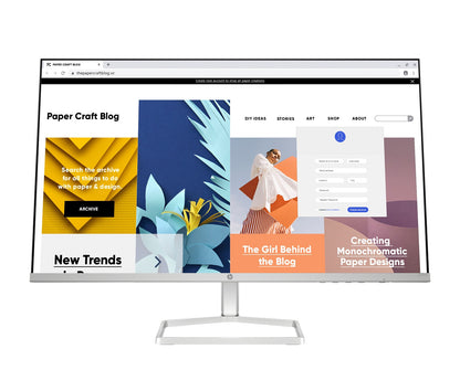 HP Series 5 27 inch FHD White Monitor - 527sw 27" FHD (1920 x 1080) 48-100 Hz