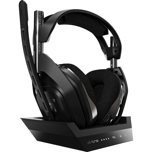 ASTRO A50 Wireless Gaming Headset + Base Station - PS4/PC/Mac, Dolby 7.1, Black