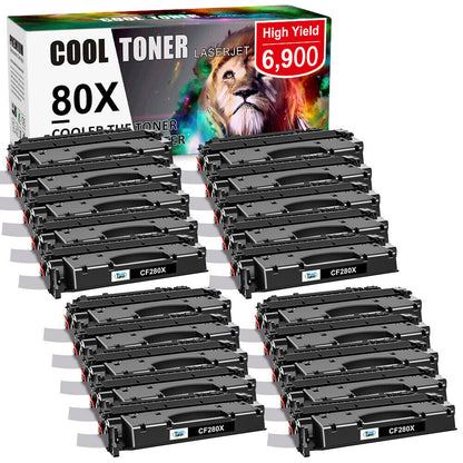 20PK High Yield CF280X 80X Toner Compatible for HP LaserJet Pro 400 M401d M401n