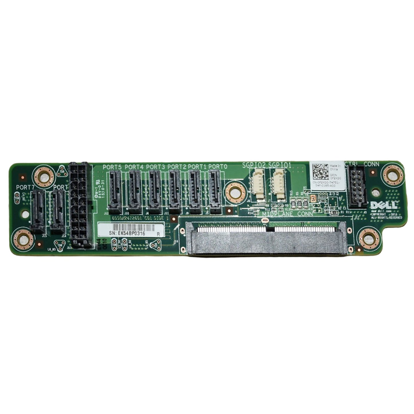 New Dell Poweredge C6220 Interposer Card Midplane F2XD0 w/Bracket 35T21 0F2XD0