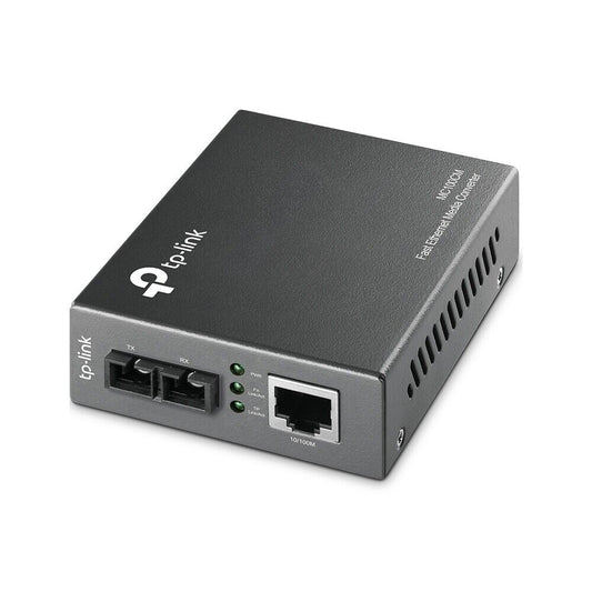 TP-Link MC100CM 10/100Mbps Fast Ethernet Fiber Optic Multi-Mode Media Converter