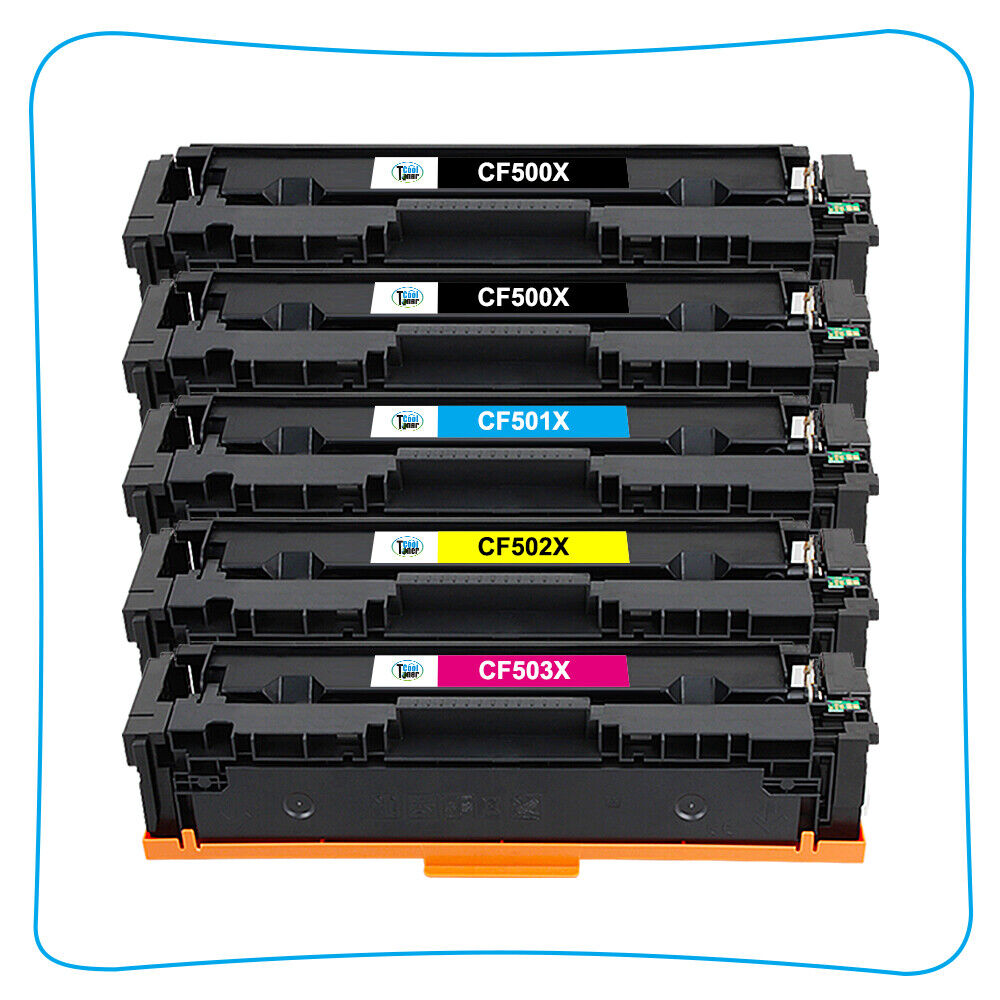 6 CF500X Color Toner Compatible With HP 202X LaserJet Pro M254dw M281fdw M281cdw