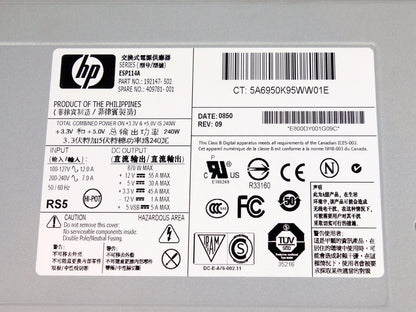 HP Proliant DL585 Server Power Supply 870W Hot-Plug Module ESP114A 409781-001