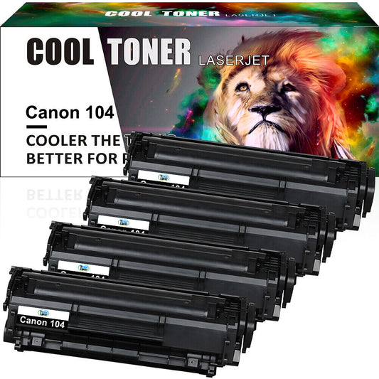 4PK Toner Compatible for Canon 104 ImageClass D420 D480 MF4350D MF4150 MF4370dn