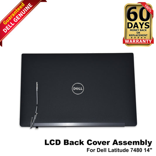 Genuine Dell Latitude 7480 14" LCD Back Cover Lid Assembly 0YN5J5 YN5J5