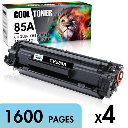 4 Pack CE285A Toner Cartridge For HP Laserjet 85A Black M1212nf M1217nfw P1102w