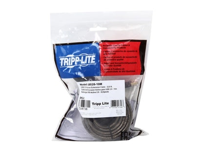 Tripp Lite U026-10M Gray USB2.0 A/A Hi-Speed Active Extension / Repeater Cable