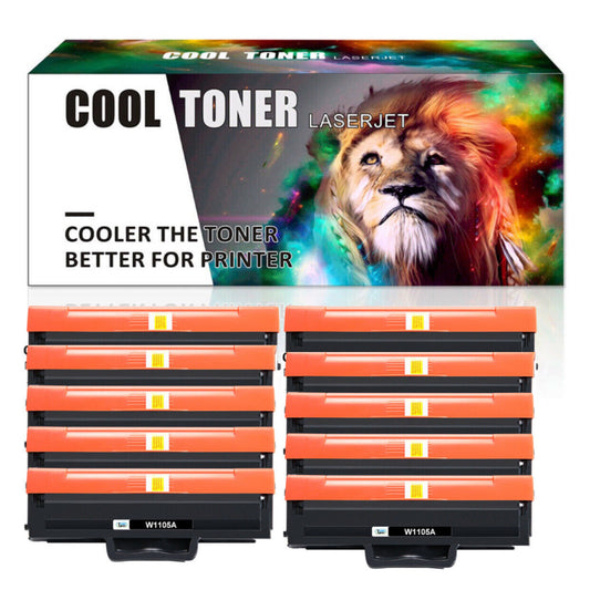 10x Toner Compatible with HP W1105A Laser MFP 135a 135w 137fnw 107a 107w w/ Chip