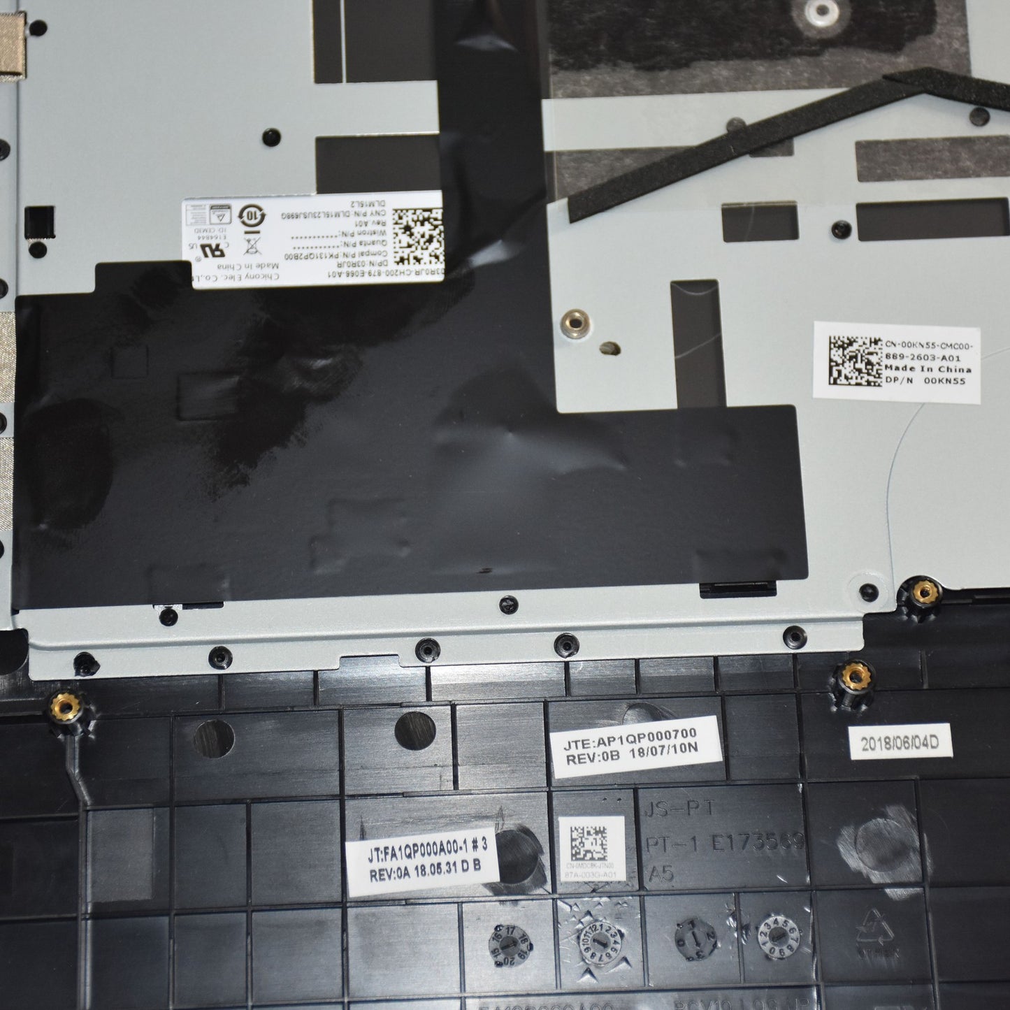 Dell Inspiron 15 7567 7566 Palmrest Backlit Keyboard Assembly - Black 0KN55