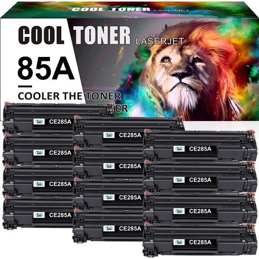 12 Pack CE285A Toner Compatible With HP 85A P1102 P1102w M1132 M1212nf M1217nfw