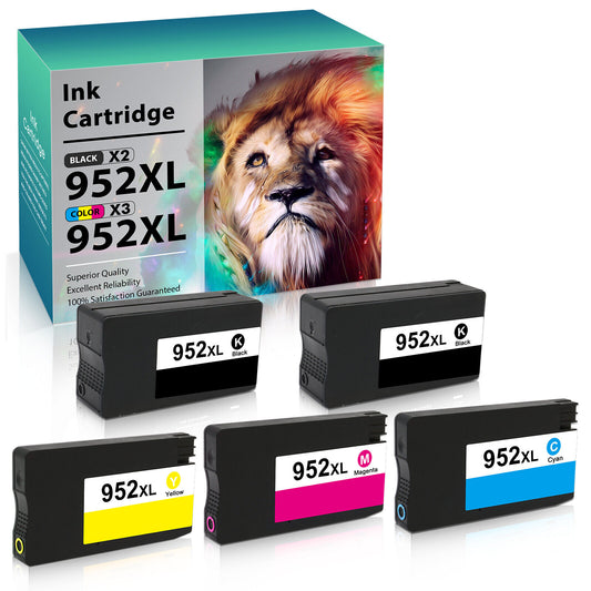 5 Pack 952XL Ink Set for HP Officejet Pro 8710 7740 8702 8740 8216 8218