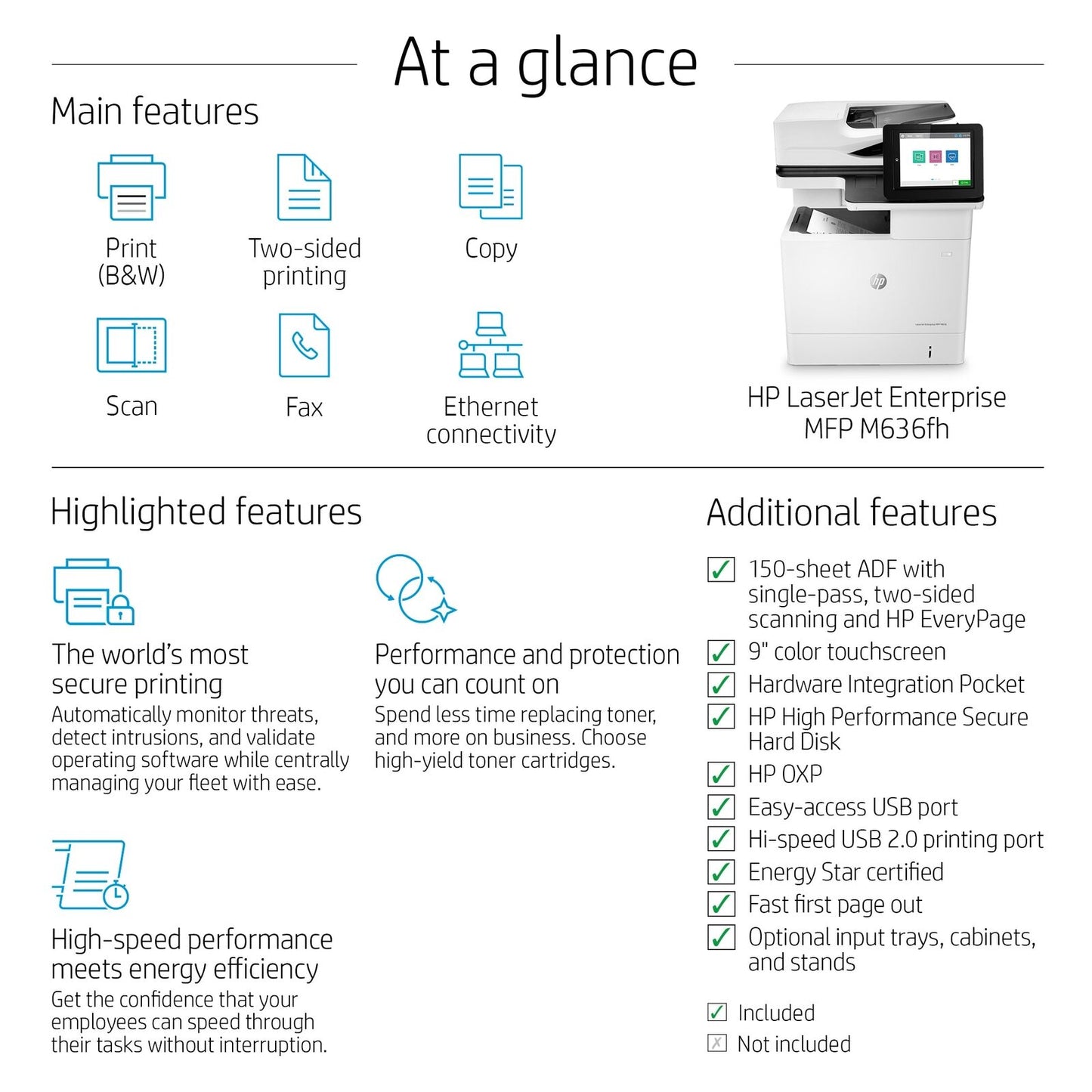 HP Essential Nano Combination Cable Lock