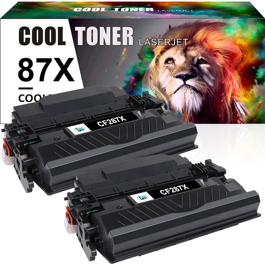 2x CF287X High Yield Toner Cartridge for HP LaserJet Enterprise MFP M527dn M527f
