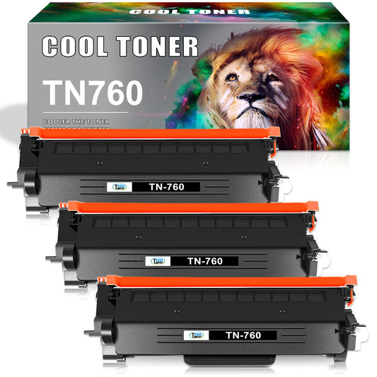 3PK TN760 Toner Cartridge for Brother TN730 MFC-L2710DW HL-L2395DW DCP-L2550DW