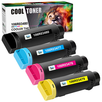 4PK 106R03480 Set Compatible For Xerox Workcentre 6515 Phaser 6510 dni Toner New