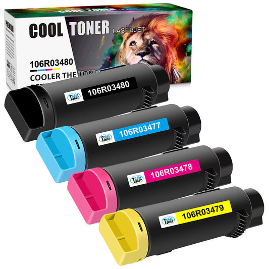 4PK 106R03480 Set Compatible For Xerox Workcentre 6515 Phaser 6510 dni Toner New