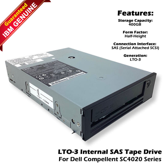 Dell 400GB/800GB Compressed LTO-3 SAS HH V2 Tape Drive 0HKP50 HKP50 46X5668 (NOT FOR HOME PC)