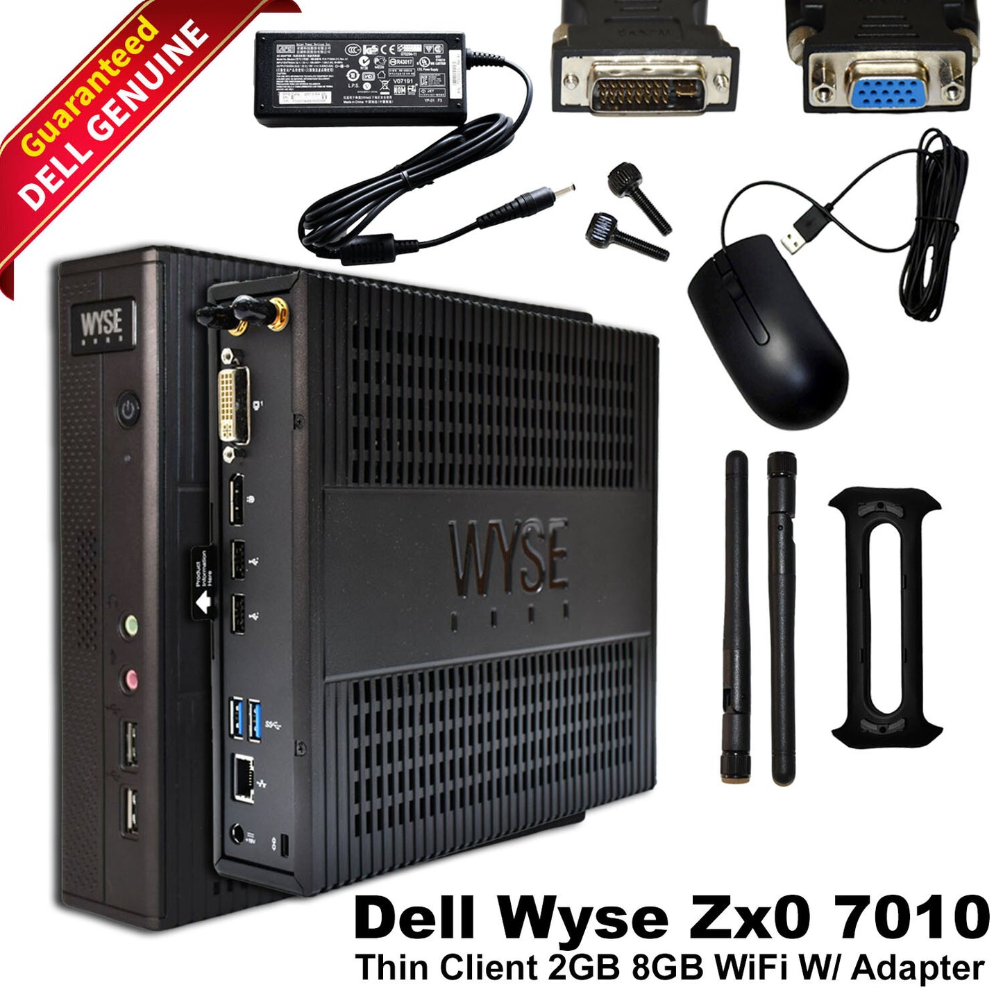 Dell Wyse 7010 Thin Client AMD G-T52R 1.5GHz 2GB RAM 8GB SSD WIFI 736PH