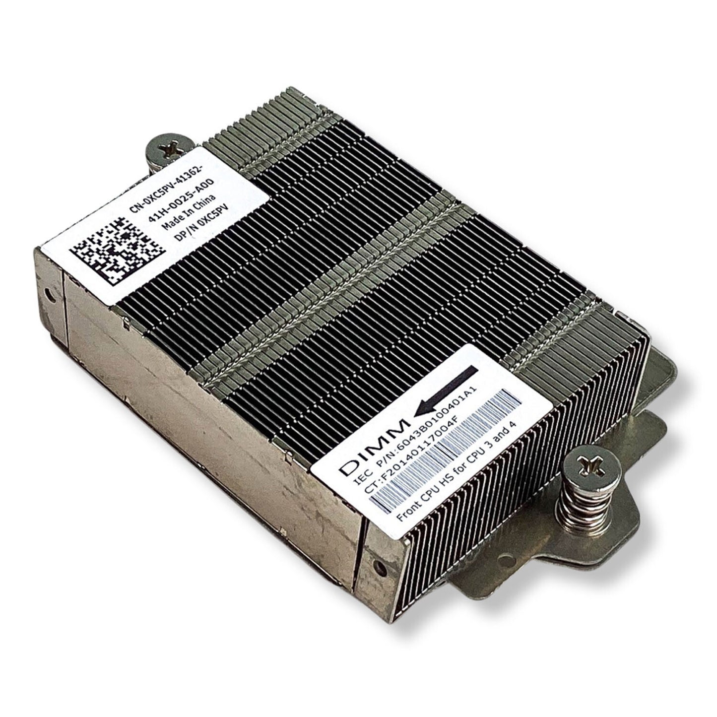 Dell Poweredge C6145 Server Chassis Cooling Heatsink W/O Air Baffle XC5PV