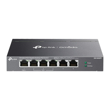 TP-Link DS106GPP | Omada 6-Port Gigabit Unmanaged PoE++ Desktop Switch |