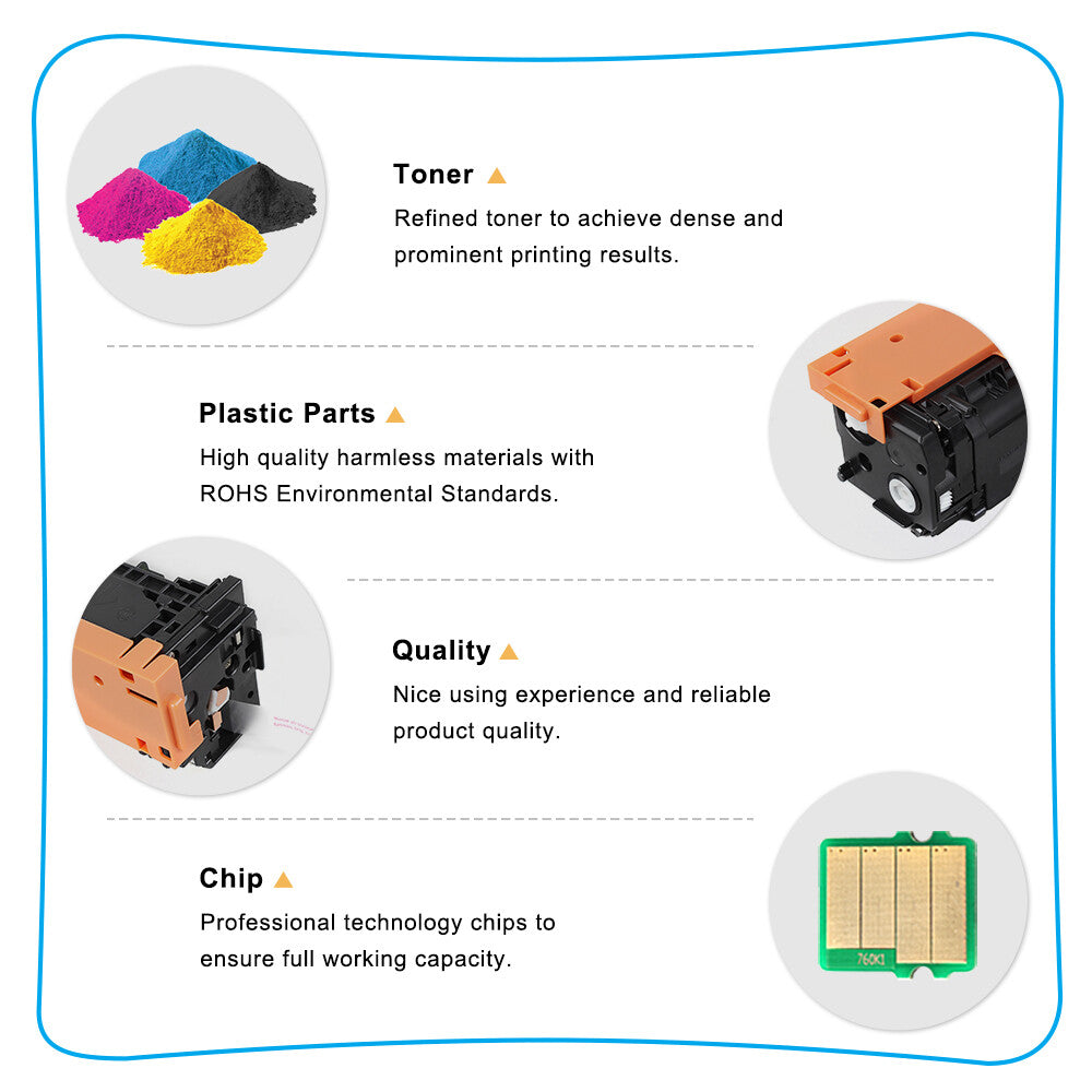 5Pack CF380A - CF383A Toner Compatible With HP 312A Laserjet MFP M476dn M476nw