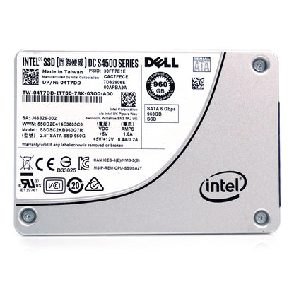 Dell/Intel DC S4500 960GB SATA 6Gb/s 2.5" Enterprise SSD - 04T7DD/SSDSC2KB960G7R