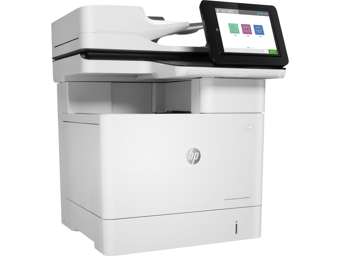 HP LaserJet Enterprise Flow MFP M634h Laser Printer, Black And White Mobile