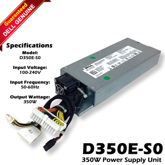 Genuine Dell PowerEdge R310 Series D350E-S0 100-240V 350W PSU Power Supply T134K