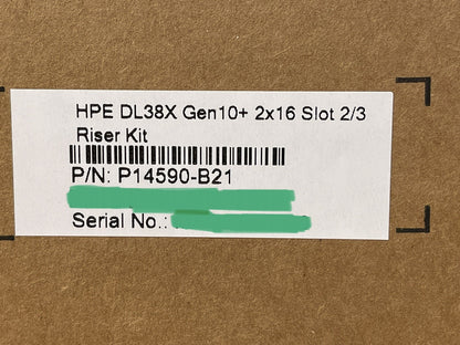 HPE DL38X DL380 DL385 Gen10 Plus and V2 2x16 Slot 2/3 PCI-e 4.0 Riser Kit GPU