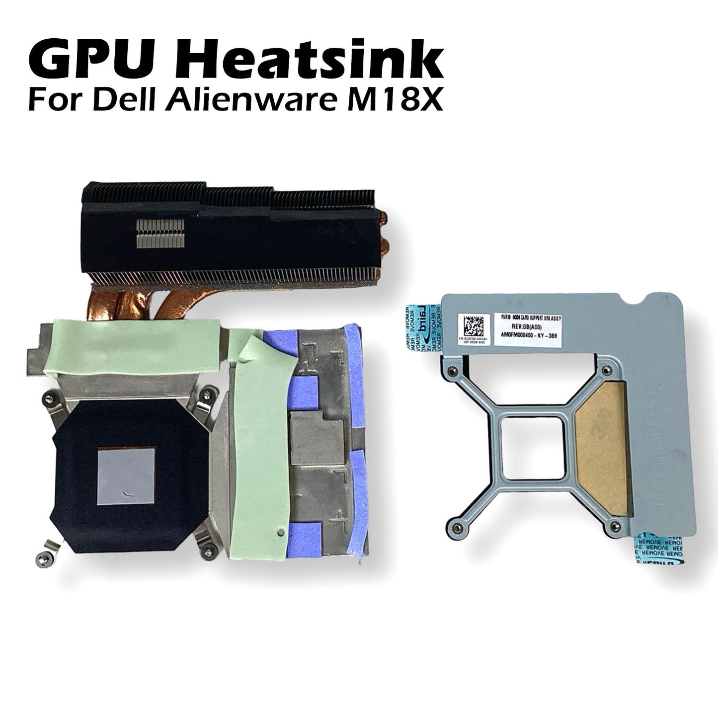 Dell Alienware 18x R1 OEM Video Card Fan RTRCG DC280009CF0 & Heatsink 0TYGV