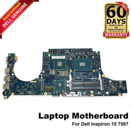 Dell Inspiron 15 7567 Motherboard i7-7700HQ 2.8GHz Quad Core LA-D993P P84C9