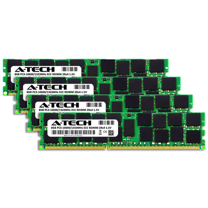 32GB 4x 8GB PC3-10600R RDIMM Supermicro X9SRL-F X9DRFF-7TG+ X9DBL-iF Memory RAM