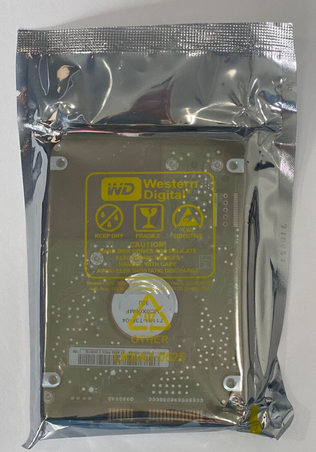 WESTERN DIGITAL SCORPIO BLUE 250GB INTERNAL 5400RPM 2.5" (WD2500BEVT) HDD
