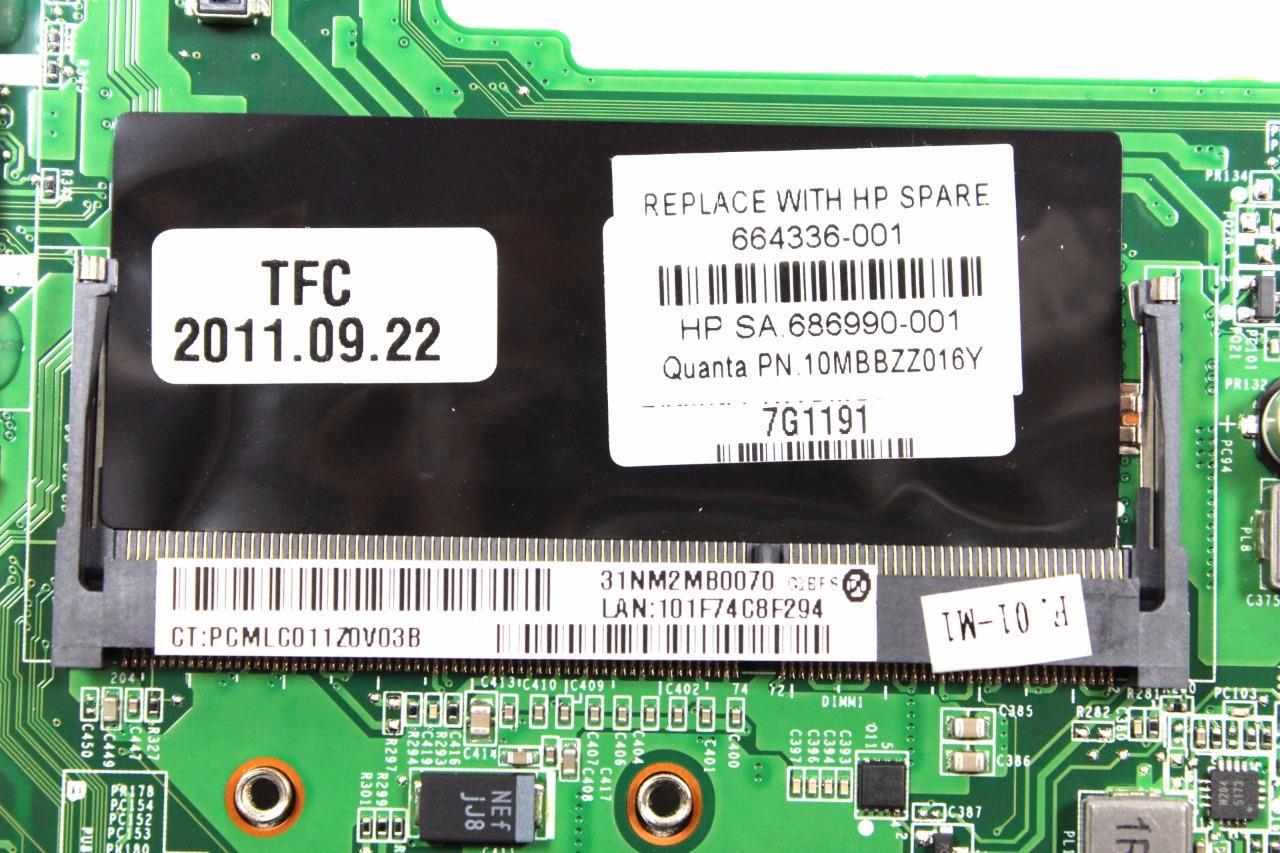 New HP Pavilion DM1-4400 Laptop Motherboard 686990-001 664336-001 DA0NM2MB6C0
