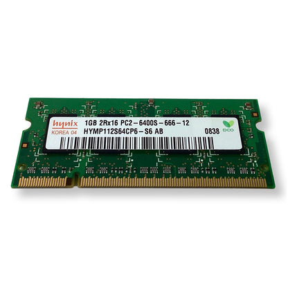 Lot 4 Hynix HYMP112S64CP6-S6-AB 1GB DDR2-800MHz PC2-6400 SoDimm Dual Rank RAM